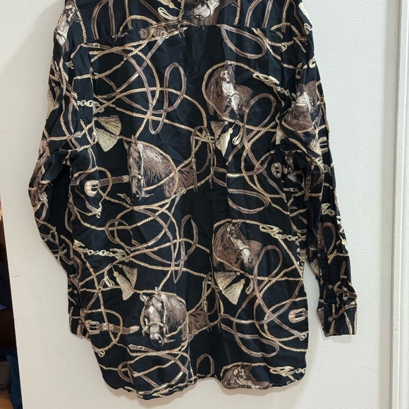 Bit & Bridle Black and Brown Equestrian Shirt - Picture 2 of 4